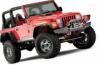 Aripi Bushwacker 6inch/15.5cm FLAT STYLE Negru Mat pt. 97-06 Jeep Wrangler TJ & Unlimited