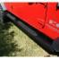 Praguri Rugged Ridge Side Step Bars OVAL 4.25 inch pt. 07-14 Jeep Wrangler JK 4 Door