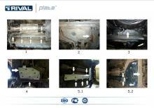 Scut rezervor si tevi alimentare Dural pt. 2011+,  DACIA / Renault DUSTER 2x4 - RIVAL Automotive -