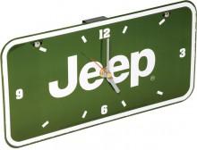 Jeep Logo Metal License Plate Wall / Desk Clock