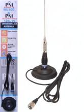 Antena PNI ML100, cu talpa magnetica de 125mm inclus pentru statie radio, lungime 1000 mm