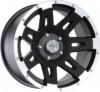 Jante Aliaj Rugged Ridge 17x9 Wheel in Black Machined Finish pt. 07-13 Jeep Wrangler & Wrangler Unlimited JK, 5 x 5 inch (127 mm)