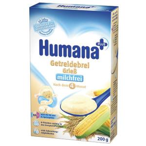 Humana Cereale Gris fara Lapte - 250 grame (de la 4 luni)