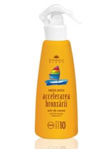 Emulsie Acc. Bronzare Unt Cacao Ulei Morcov Vitam. E Spray SPF10 200ml