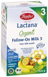 Topfer Lapte Praf BIO Lactana 3 *600 gr