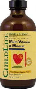 Multi Vitamin & Mineral 237ml (gust de portocale/mango)