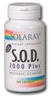 SOD 2000 Plus - 60 capsule protejate enteric (Enzime Antioxidante)