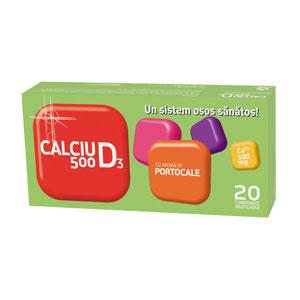 Calciu D3 Portocale *20cpr