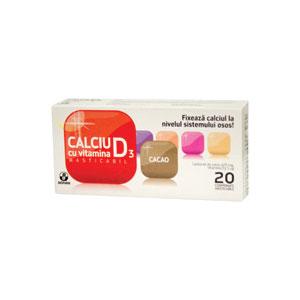 Calciu D3 Cacao *20cpr