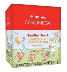 Coromega Healthy Heart Omega 3 si Coenzima Q10 *30 plicuri