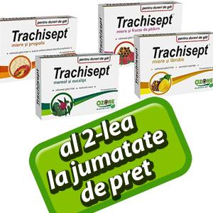 Trachisept Mentol si Eucalipt *16 comprimate (PROMO 1+1 cutie la jumatate de pret)