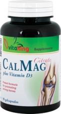 Citrat de Calciu Magneziu cu Vitamina D *90cps