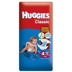 HUGGIES Classic - Scutece Copii Nr. 4 (7-16 kg) - 50 buc