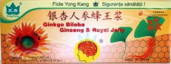Ginkgo biloba+Ginseng+Royal Jelly - 10 fiole