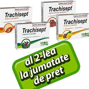 Trachisept Miere si Lamaie - 16 comprimate (PROMO 1+1 cutie la jumatate de pret)