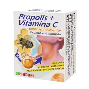 Propolis si Vitamina C *30 tb
