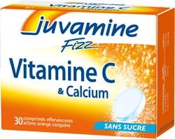 Juvamine Vitamina C si Calciu *30 comprimate efervescente