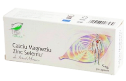 Calciu Magneziu Zinc Seleniu - 30 capsule