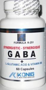 Gaba Ne-Sintetic cu P5P (Acid Gama Amino Butiric) *60cps