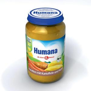 Humana Piure Cartofi Morcovi si Pui (de la 6 luni) 190gr