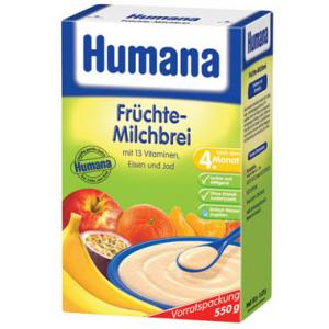 Humana Cereale cu Fructe - 250 grame (de la 4 luni)