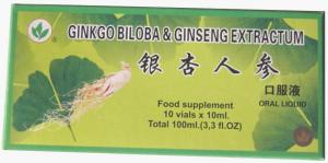 Minerva Ginkgo Biloba Ginseng Extractum 10ml *10fiole