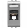 Priza modulara date RJ45, CAT.5E, UTP, 1M, IP20, Gewiss Chorus Titanium