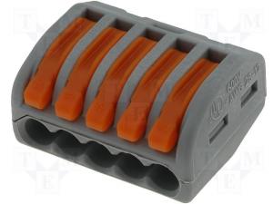 Conector Doza Wago 5x4 litat