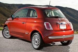 Fiat 500 Rear Chrome Bumper Protection - Protectie Bara Spate Crom