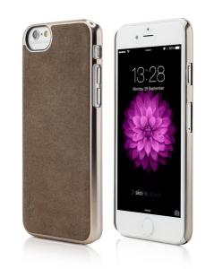Vetter Husa Protectie Clip-On Suede Leather iPhone 6, Gold
