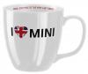 Mini Cooper Ceasca Alba Ceai/Cafea &quot;I Love Mini&quot;