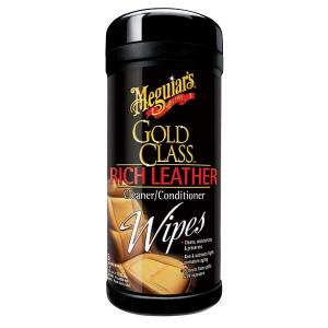 Meguiar's Gold Class Rich Leather Wipes - Servetele Curatare Piele