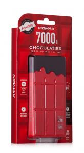 Momax Acumulator Extern iPower Chocolatier, 7000 mAh, Rosu