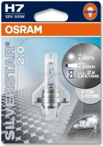 Osram Bec Far Halogen Silverstar H7, 55 W, 12 V, PX26