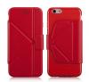 Momax smart case husa flip iphone 6, red