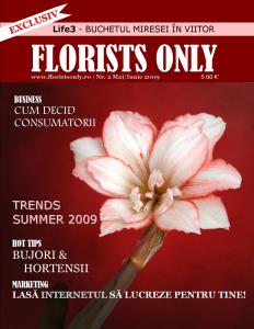 Revista FLORISTS ONLY - prima revista de design floral!