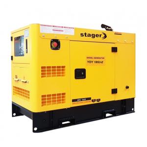 Generator insonorizat Stager YDY18S3 - E, silent 1500rpm, diesel, trifazat