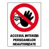 -accesul interzis persoanelor neautorizate (a-m)