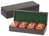 Set ceai in cutie de lemn