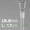 Glass chillum socket c