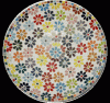 Platou decorativ mozaic art - flori multicolor
