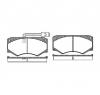 Set placute frana frana disc mercedes benz g class  w460  producator