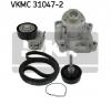 Pompa apa   Set curea transmisie cu caneluri VW TOURAN  1T1  1T2  PRODUCATOR SKF VKMC 31047 2