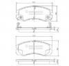 Set placute frana frana disc opel monterey a  ubs  producator nipparts