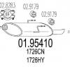 Toba esapament finala PEUGEOT 406  8B  PRODUCATOR MTS 01 95410