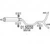 Toba esapamet intermediara OPEL VECTRA C PRODUCATOR MTS 01 50250