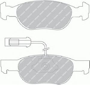 Set placute frana frana disc LANCIA DEDRA  835  PRODUCATOR FERODO FDB1040