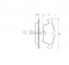 Set placute frana frana disc opel vectra c producator bosch 0 986 424