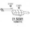 Toba esapamet intermediara MERCEDES BENZ S CLASS cupe  C140  PRODUCATOR MTS 01 50081