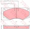 Set placute frana frana disc IVECO DAILY I platou   sasiu PRODUCATOR TRW GDB389